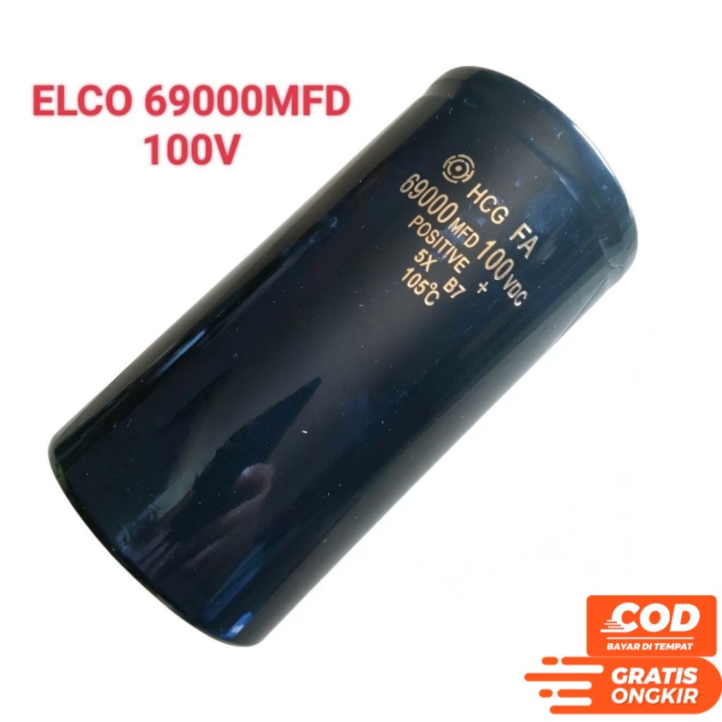 CAPASITOR ELCO 69000 UF 100 V HU4 ELKO 69000 MIKRO 100 VOLT