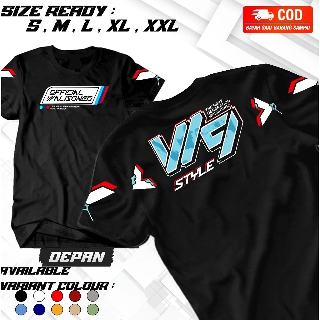 KAOS ABASTORE.IDN -Kaos WALISONGO The Next Generation / Kaos Walisongo W9 STYLE Racing Herex