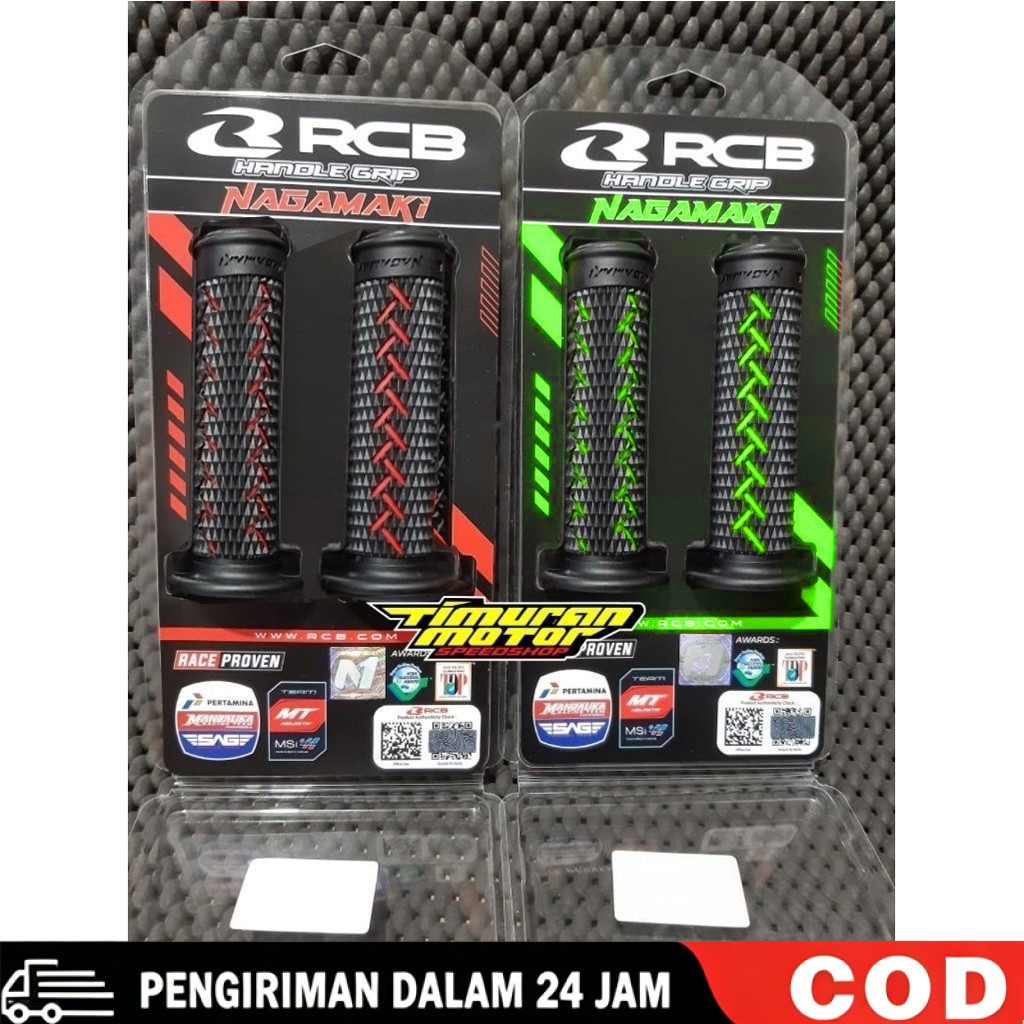 RCB Handgrip RCB HAND GRIP RCB NAGAMAKI HANDGRIP GRIP RCB RACING BOY HITAM UNIVERSAL NMAX AEROX XMAX