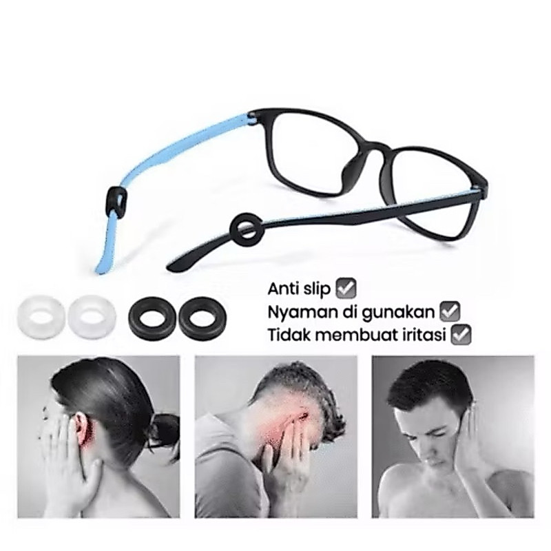 Earhook / Pengganjal / Ganjelan kacamata berbentuk bulat