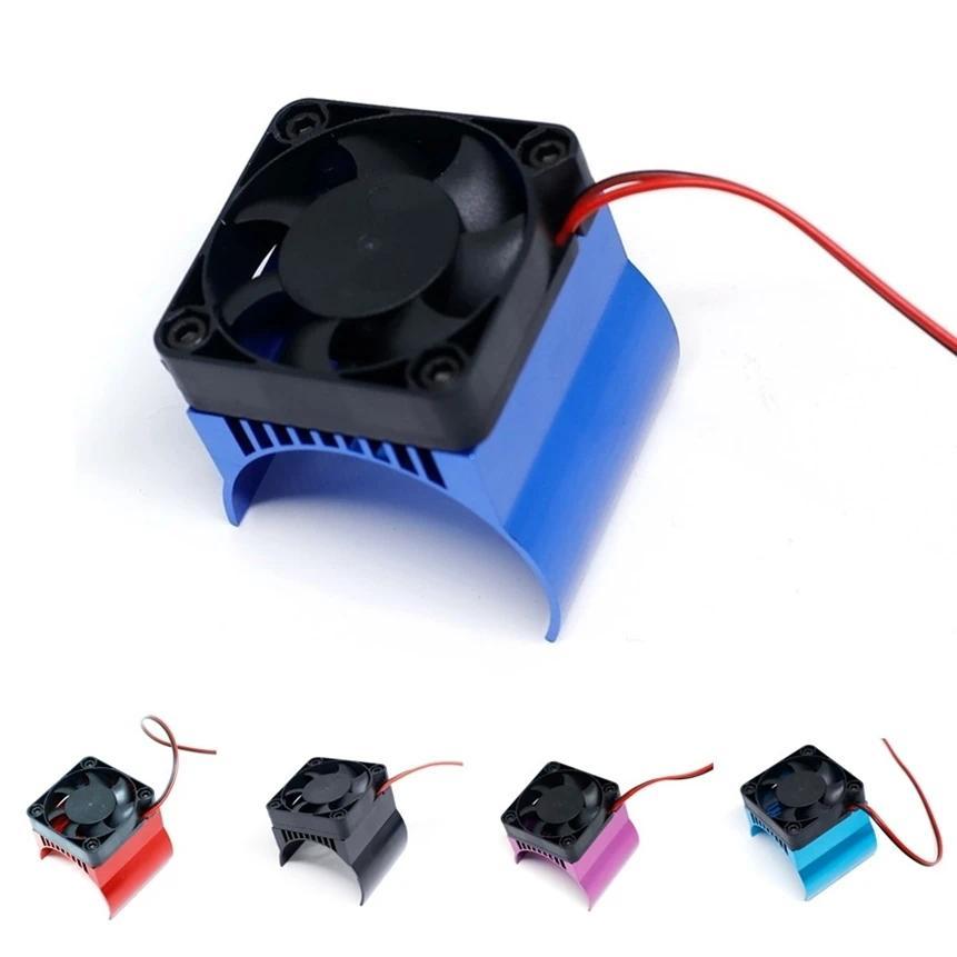 42mm Motor Cooling Fan Heat Sink for Absima CR1.8 Yucatan YIKONG YK4082 YK4083 1/8 RC Crawler Car Up