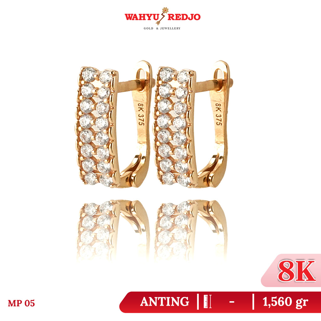 Anting-Anting Emas 8K Klep Wahyu Redjo AN-8K-31931315 Non Pameran