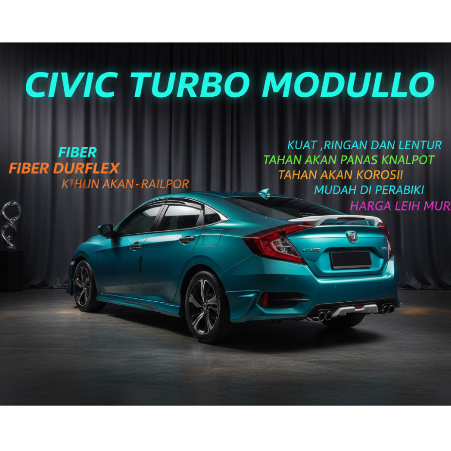 bodykit civic turbo sedan modulo 2016-2021