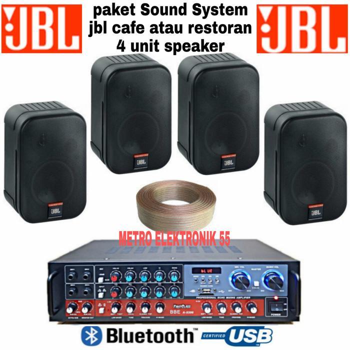 Paket Sound System JBL Cafe Atau Restoran 4 Unit Speaker Original