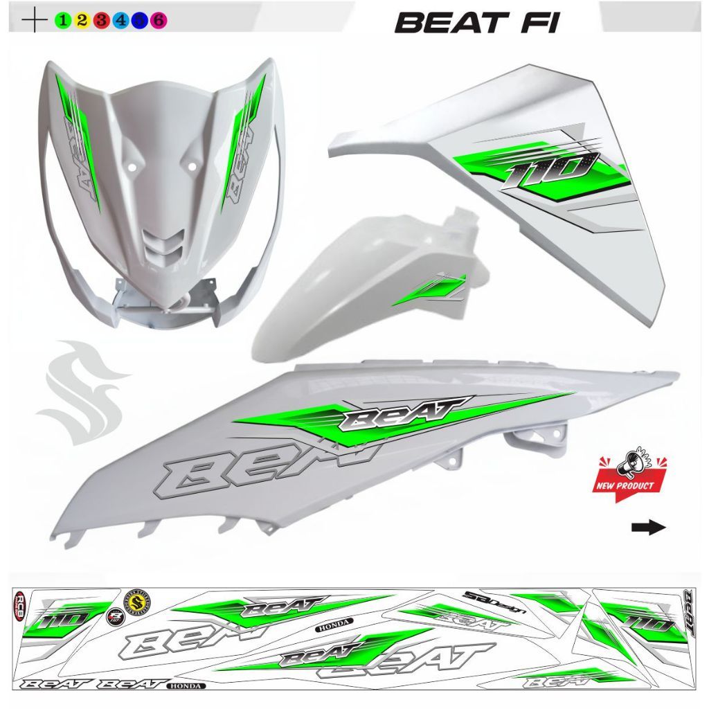 VARIASI / LIS STIKER MOTOR BEAT FI / VARIASI STRIPING BEAT PGM FI