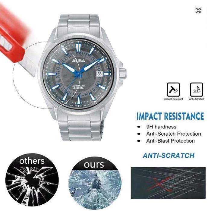 tempered glass untuk ALBA Mechanical AU4033X1 AU4033 AU-4033 AU 4033 TG anti gores jam tangan temper