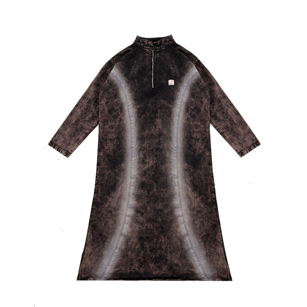 H Barrel Jubba (Gamis) – Dual Earthy Black