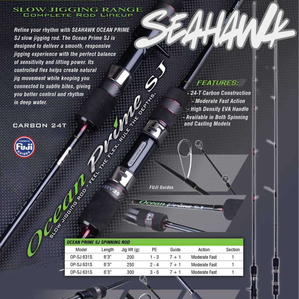 Joran Jigging SEAHAWK Ocean Prime Slow Jigging One Piece Rod
