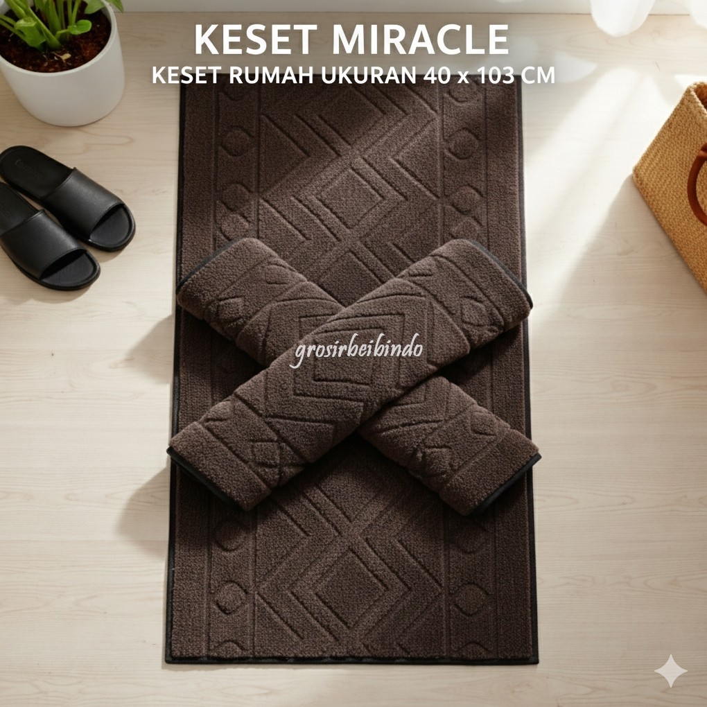 grosirsumberejeki - KESET HANDUK MIRACLE || KESET HANDUK PANJANG ||  KESET HANDUK UK 40 X 103 cm || 