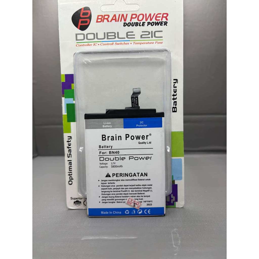 COD Baterai batre XiaoMi Redmi 4 Prime BN40 BN-40 Double IC Brain Power