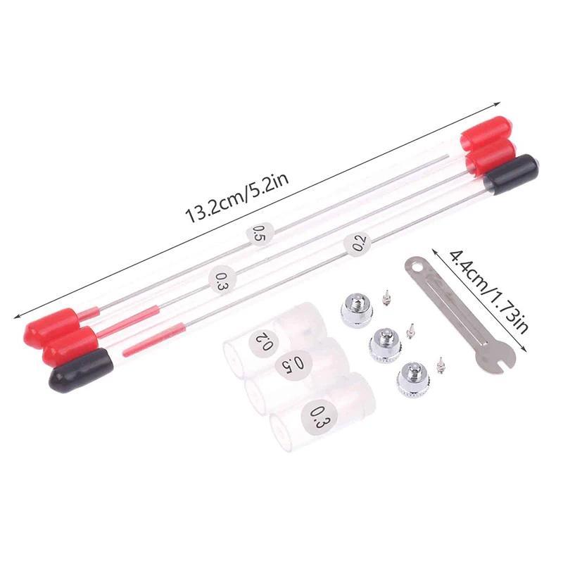 3/10Pcs Airbrush Replacement Parts Kit With 0.2/0.3/0.5 Mm Airbrush Nozzle,Airbrush Needle,Airbrush 