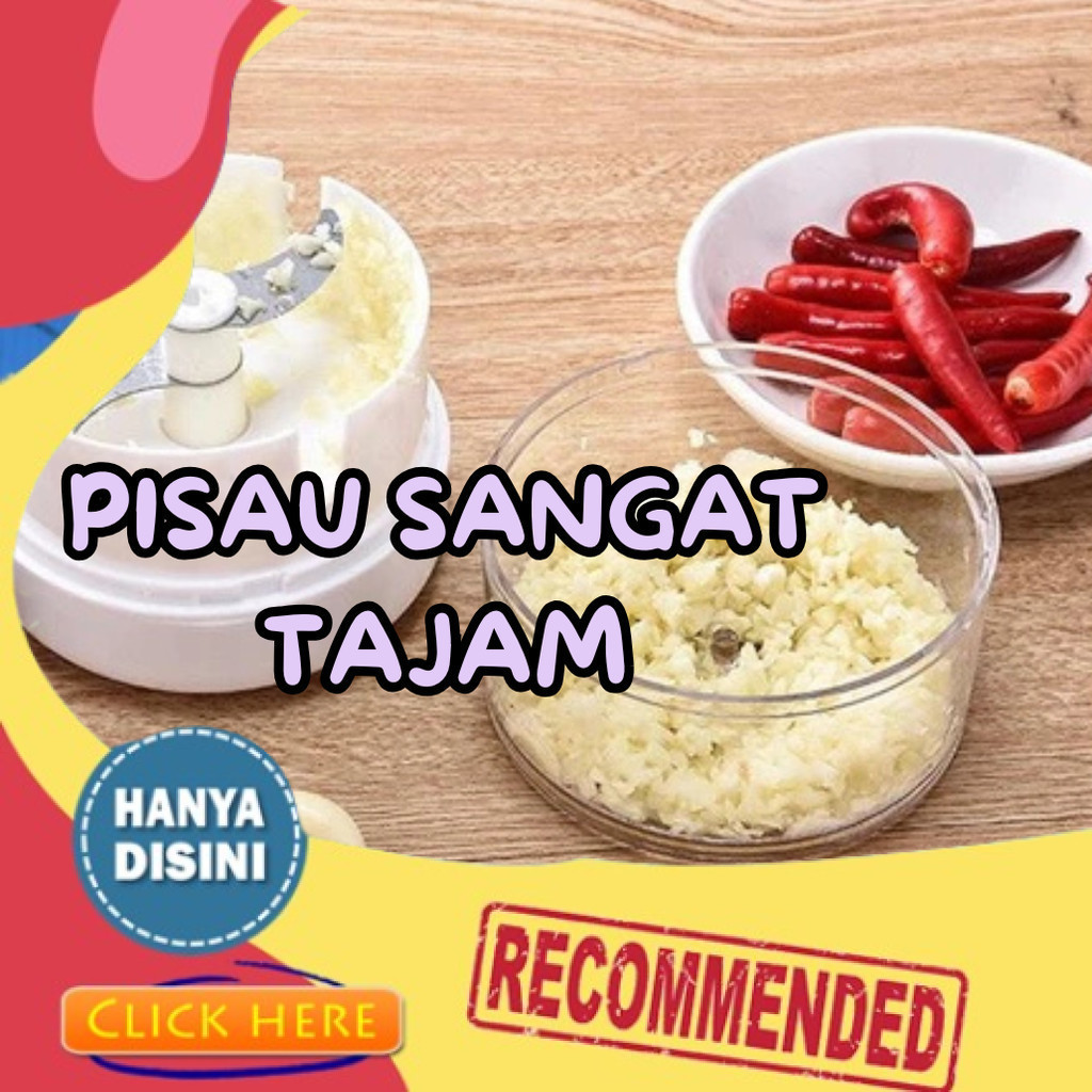 Bisa Cod Chopper Tangan Mini Manual / Blender Mini Chopper Bumbu Halus / Mini Chopper Penghalus Bumb