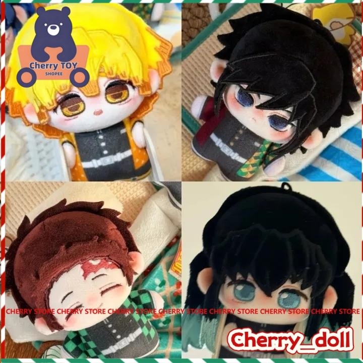 10cm Demon Slayer Tokitou Muichirou Kibutsuji Muzan Plush Cotton Doll Tomioka Giyu Toichiro Tanjiro 