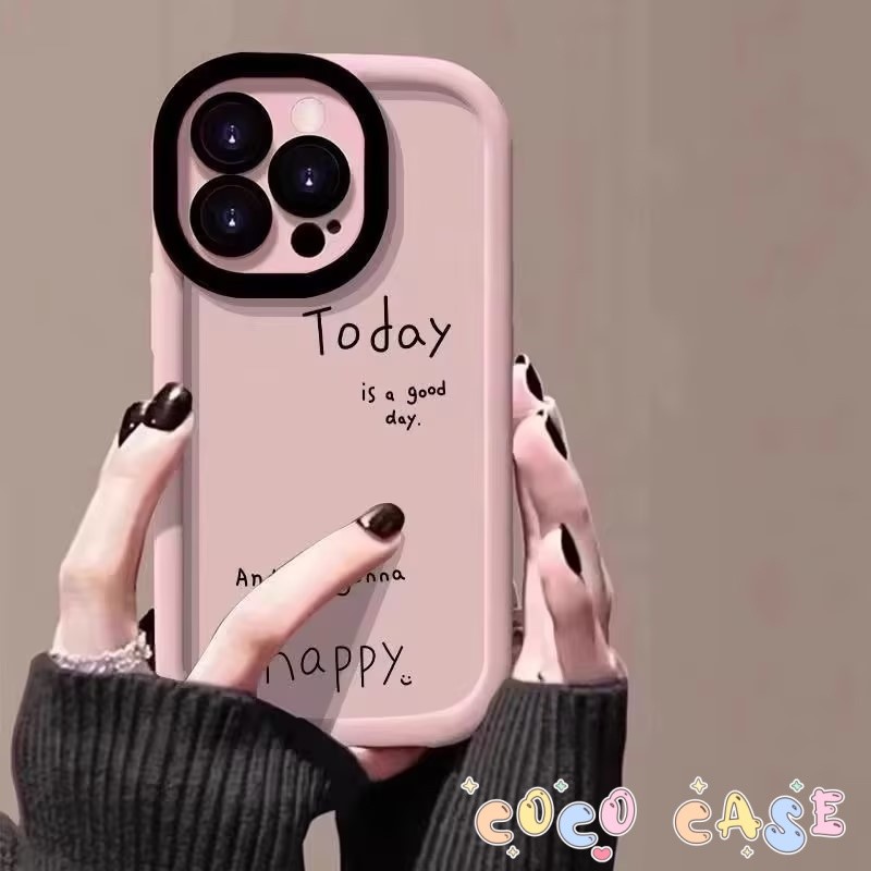 case OPPO Hari yang Bahagia Casing ponsel cocok untuk OPPO A15 A16 A17 A53 A54 A55 A57 A58 Case Pons