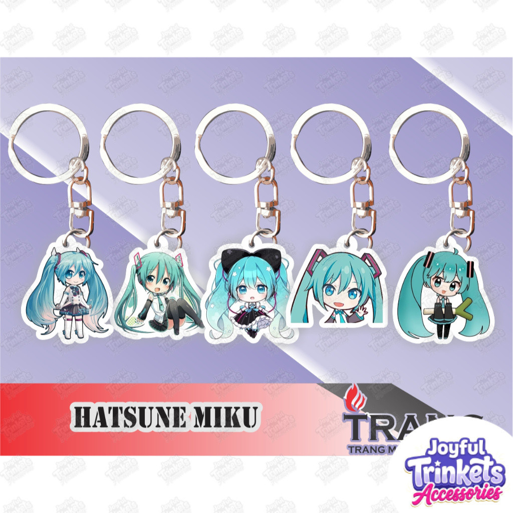 Gantungan Kunci Akrilik Hatsune Miku / Keychain Acrylic Hatsune Miku VTuber