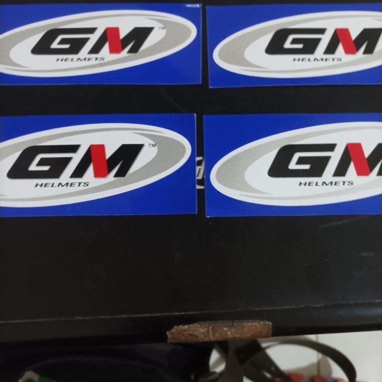stiker helm gm sticker helmet gm helm GM