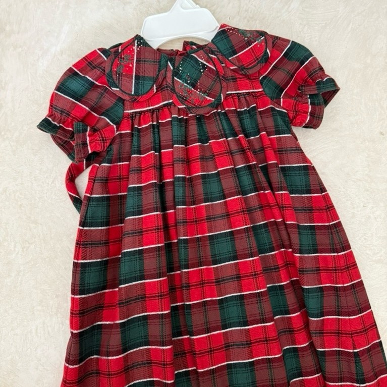 Sophie and Lucas tartan dress 4y