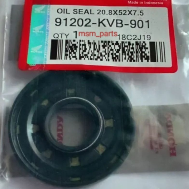Seal Oil Kruk As Kiri 20.8x52x7.5 untuk Honda Beat Scoopy Vario 110 Spacy