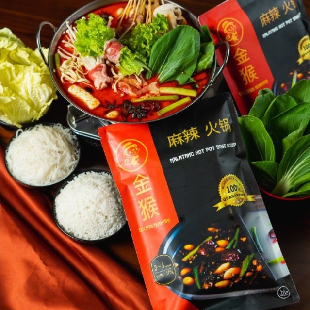 Malatang Hotpot - Bumbu instan mala hotpot / Bumbu instan / Bumbu mala / Golden Monkey