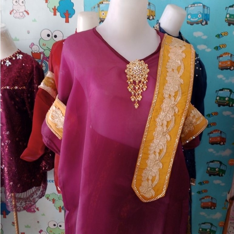 Baju Bodo Bugis Makassar Kain Organza