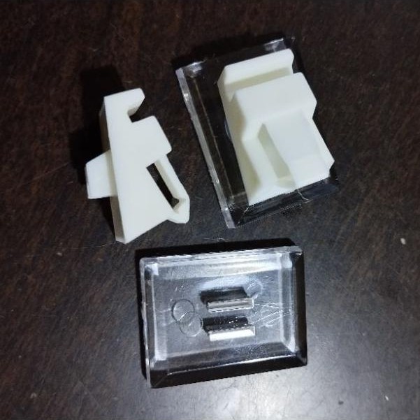 NEW DEALS Jepit Cincin Display Akrilik Hitam Putih