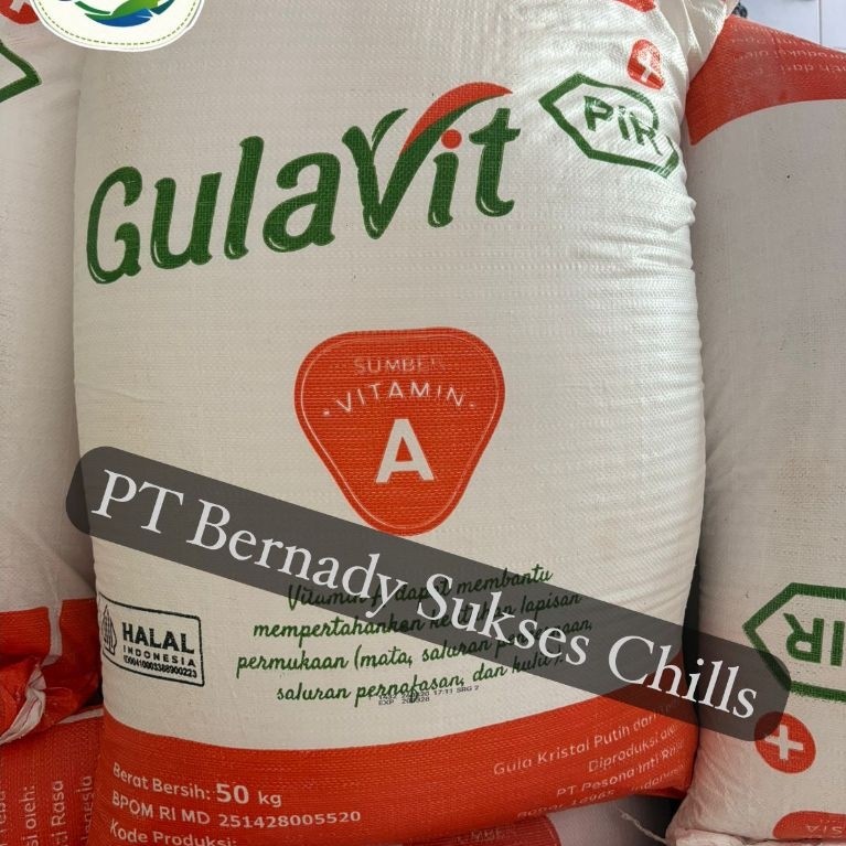 GULAVIT Gula Original Vitamin A REPACK 25KG Fortifikasi Vitamin Manis Lebih Kuning
