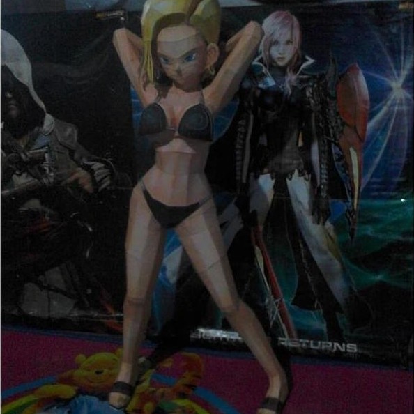 (Mainan Kertas) DIY Papercraft Pola figure Papercraft DBZ - (ECCHI)