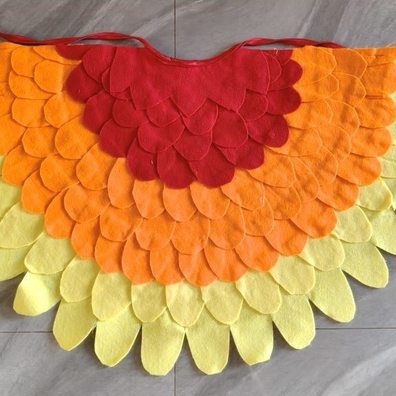 KOSTUM BURUNG KAIN FLANEL (COCOK UNTUK TAMPIL ACARA SEKOLAH  DAN KARNAVAL )