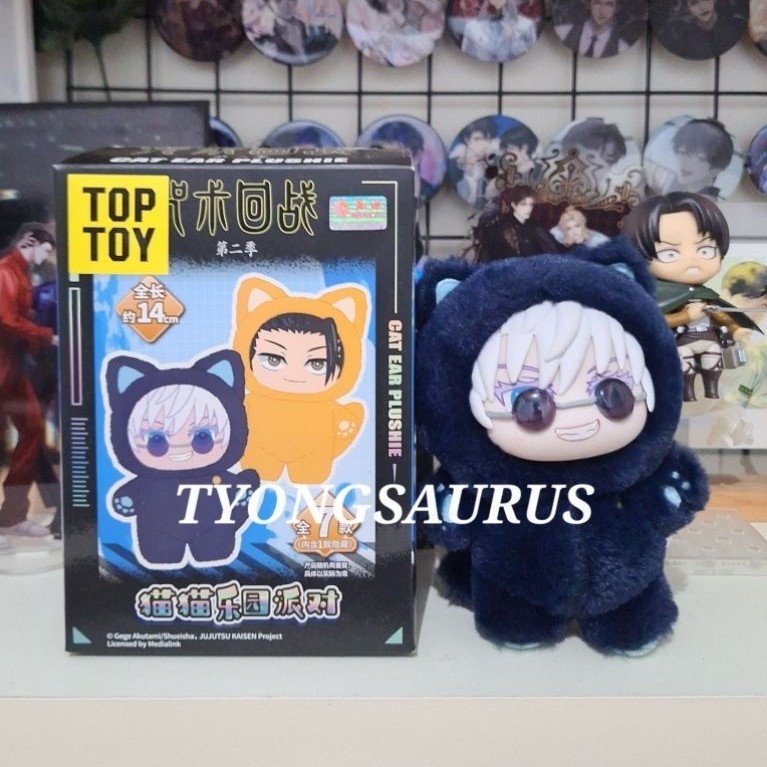 JJK blind box miniso gojo satoru cat ear plushie doll jujutsu kaisen anime