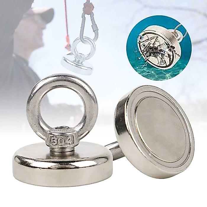 ASLI Taffware Magnet Gantungan Round Hook Strong Neodymium N35 32kg 32mm - SNJ32 READY STOCK