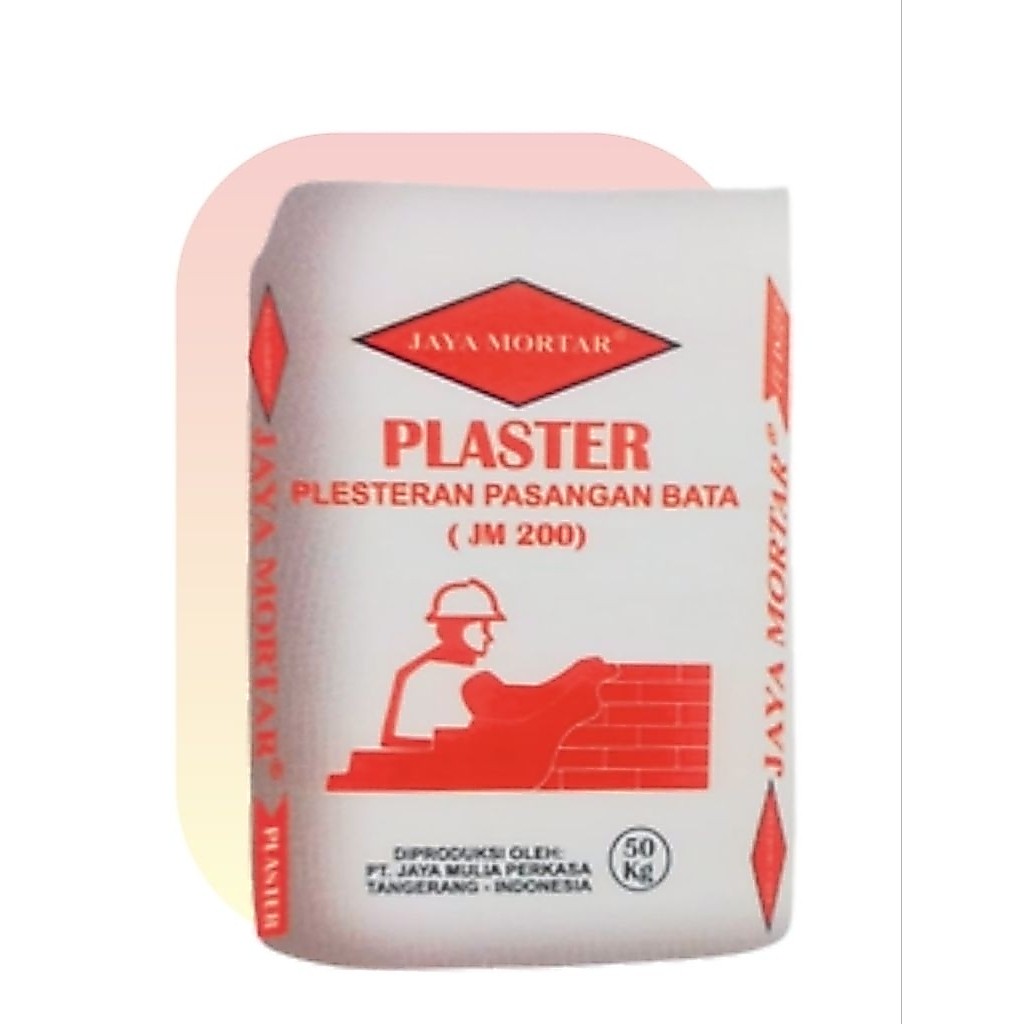 Mortar Plester Instan Dinding Bata Ringan 50 kg Jaya Mortar // Setara Plester MU