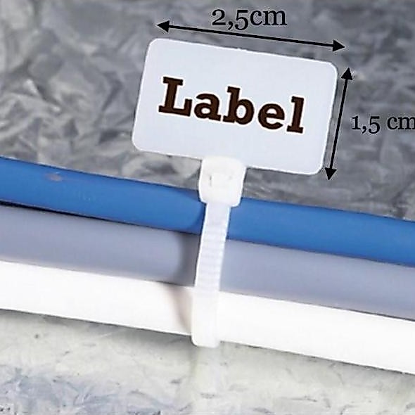 Kabel Ties Label 2.5X100 / Kabel Ties Marker 2.5X100Mm Tbk