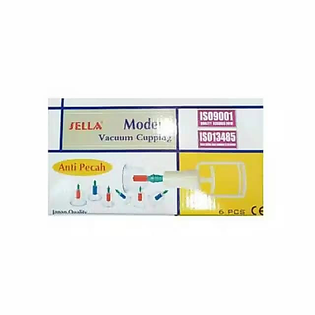 Kop Angin Sella /Alat Bekam / Vaccum cup Sella isi 6 Pcs