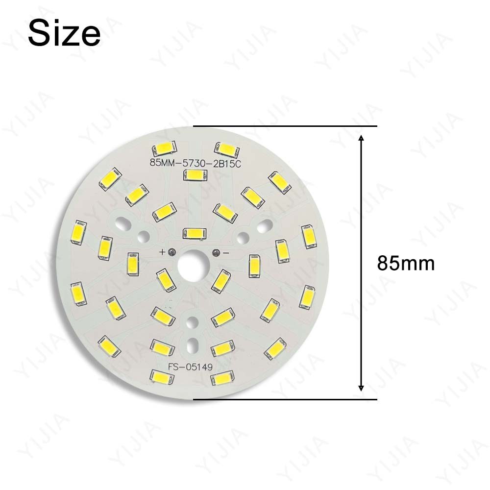 Chip LED SMD 5730 Daya Tinggi 15W 45-48V Diameter 85mm 100mm Lampu Bohlam LED Dioda Papan Sumber Cah