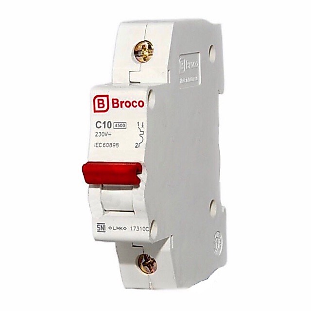 BROCO MCB 1P 10A 17310C / MCB 10Ampere BROCO