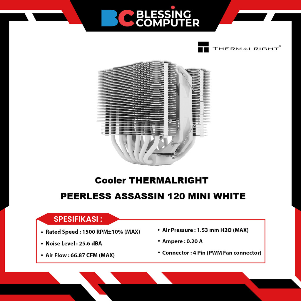 Cooler THERMALRIGHT PEERLESS ASSASSIN 120 MINI WHITE