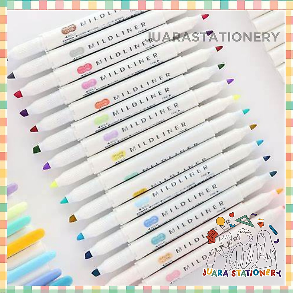 Mildliner Zebra Double Sided Pastel Highlighter / Stabilo Pastel / Import Japan / highlighter / stab
