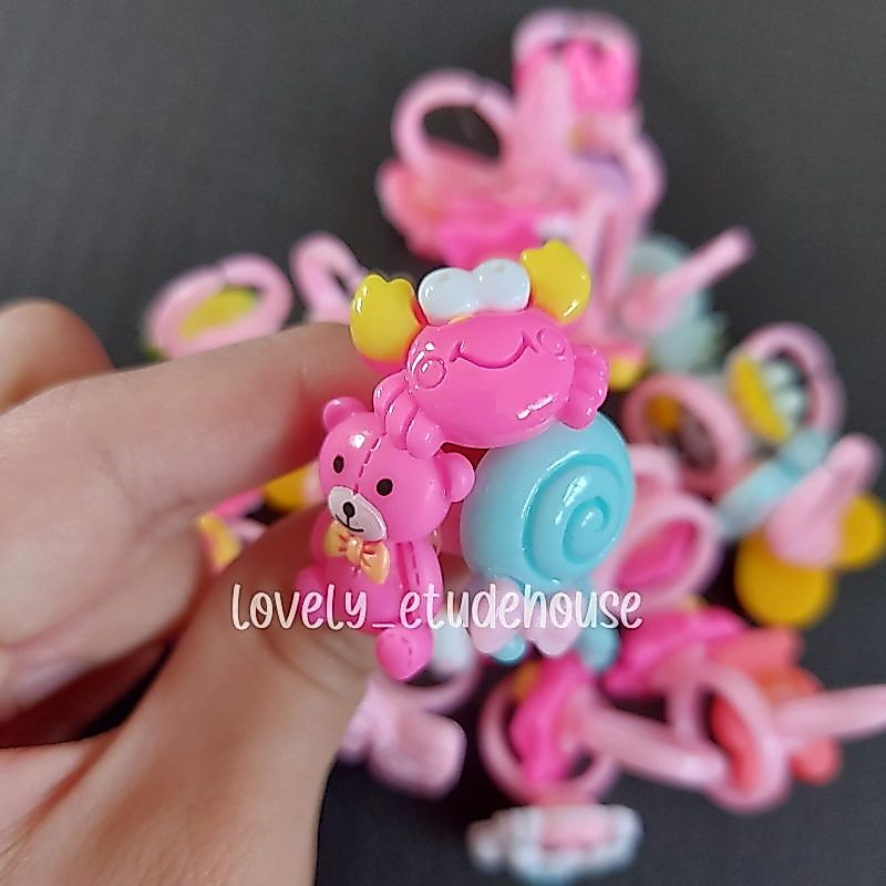 Cincin anak perempuan karakter cincin mainan anak perempuan cincin anak motif karakter mainan anak p