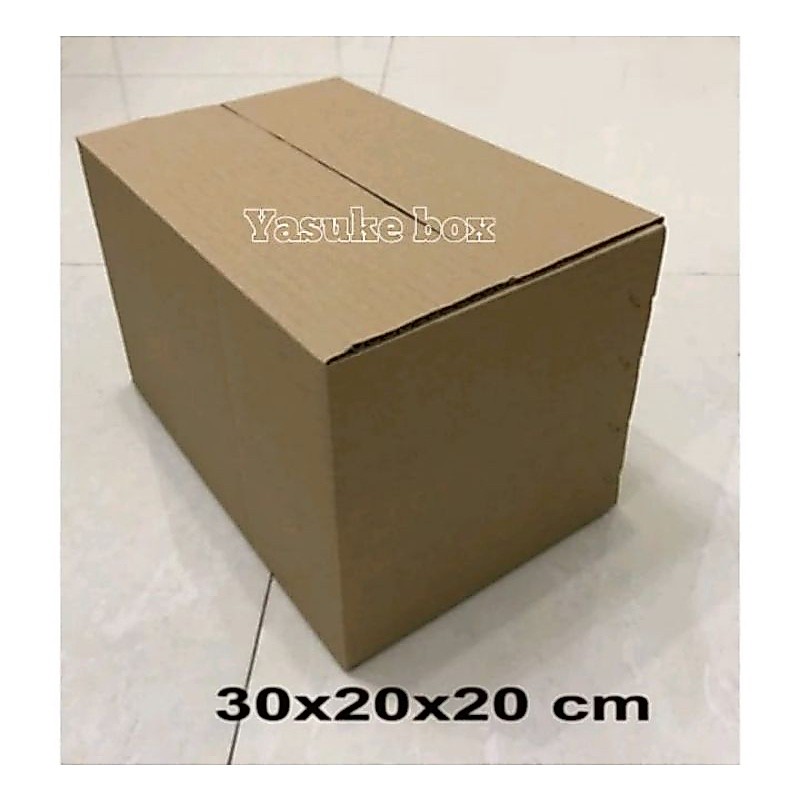 kardus ukuran 30x20x20 cm box packing dll