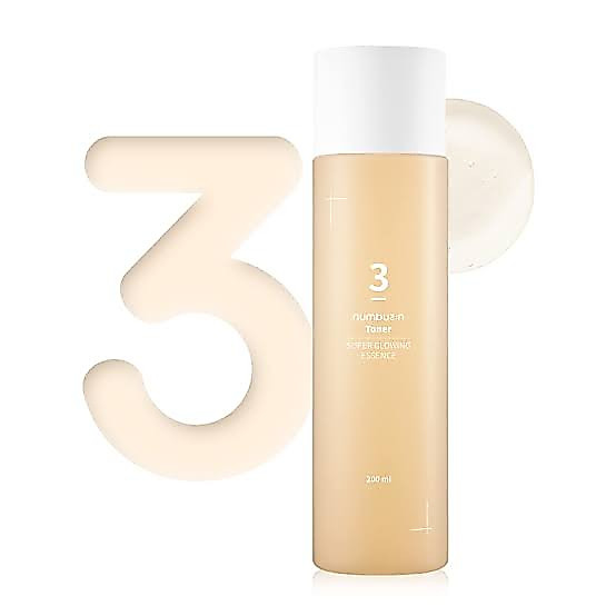 CLEARANCE NEAR ED Numbuzin No. 3 Super Glowing Essence Toner 200ml