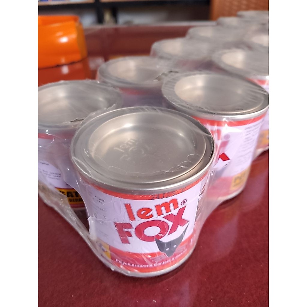 (Grosir) 1 Lusin Lem fox kaleng 70g dan lem fox putih 150gr