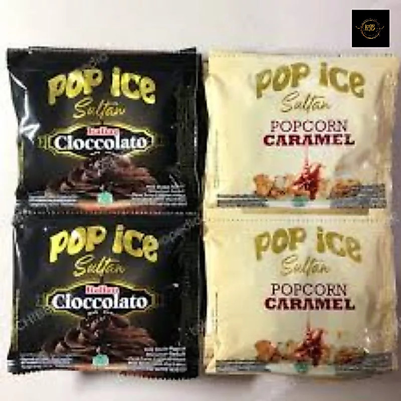 Sultan Pop Ice Blender Sachet 25 Gr All Variant Red Valvet Popcorn Caramel Chocolatos