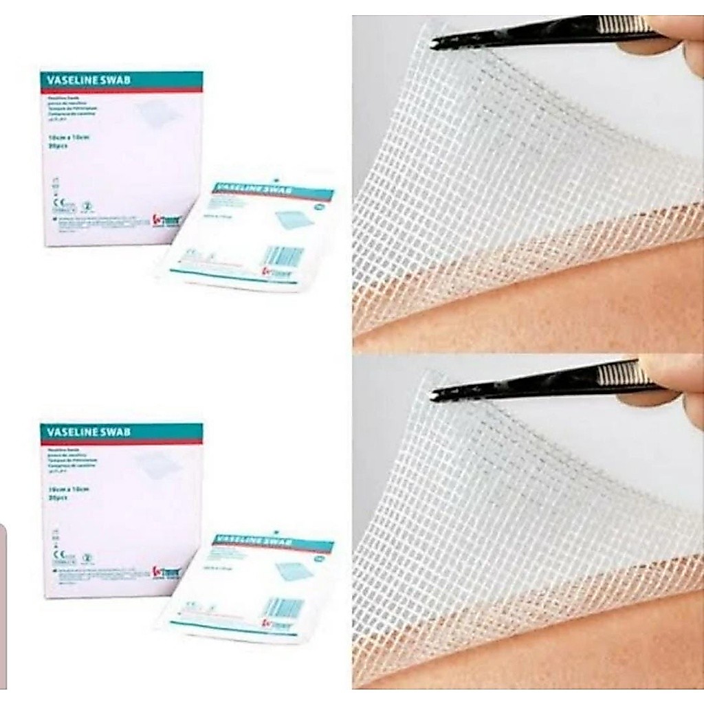 Vaseline Swab 10x10cm seperti Supratul / Lumatul