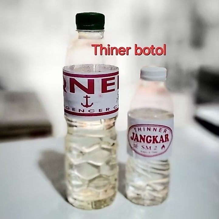 Thiner tiner botol pengencer cat solven