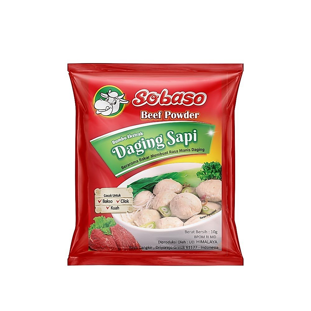 Sobaso Beef Powder Rasa Sapi 10 gr (isi 6 pcs)