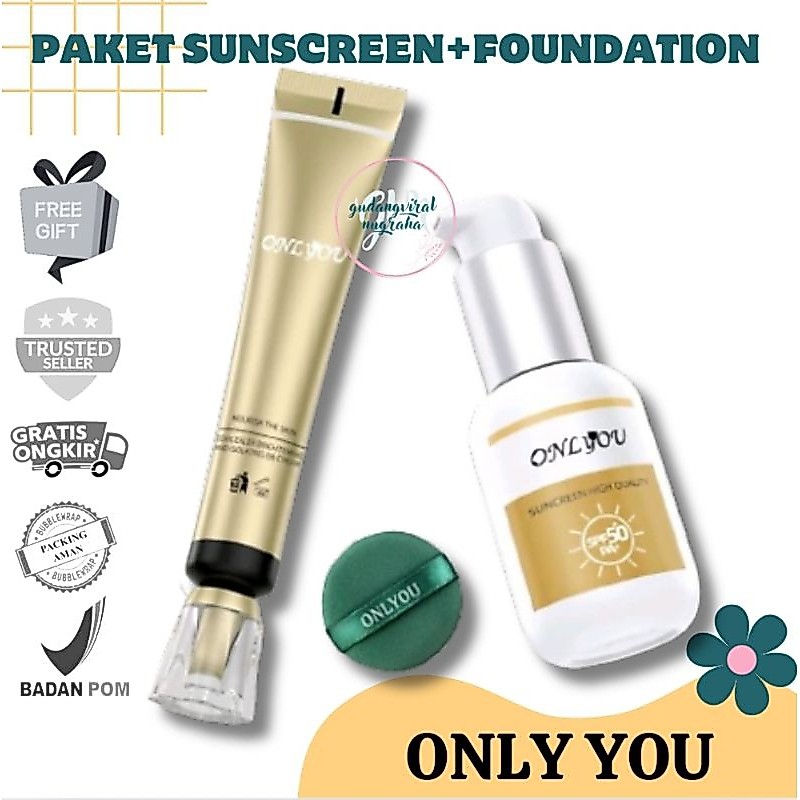 ~GVN~ ONLY YOU FOUNDATION ONLY YOU SUNSCREEN SPF 50PA+++ ONLYOU