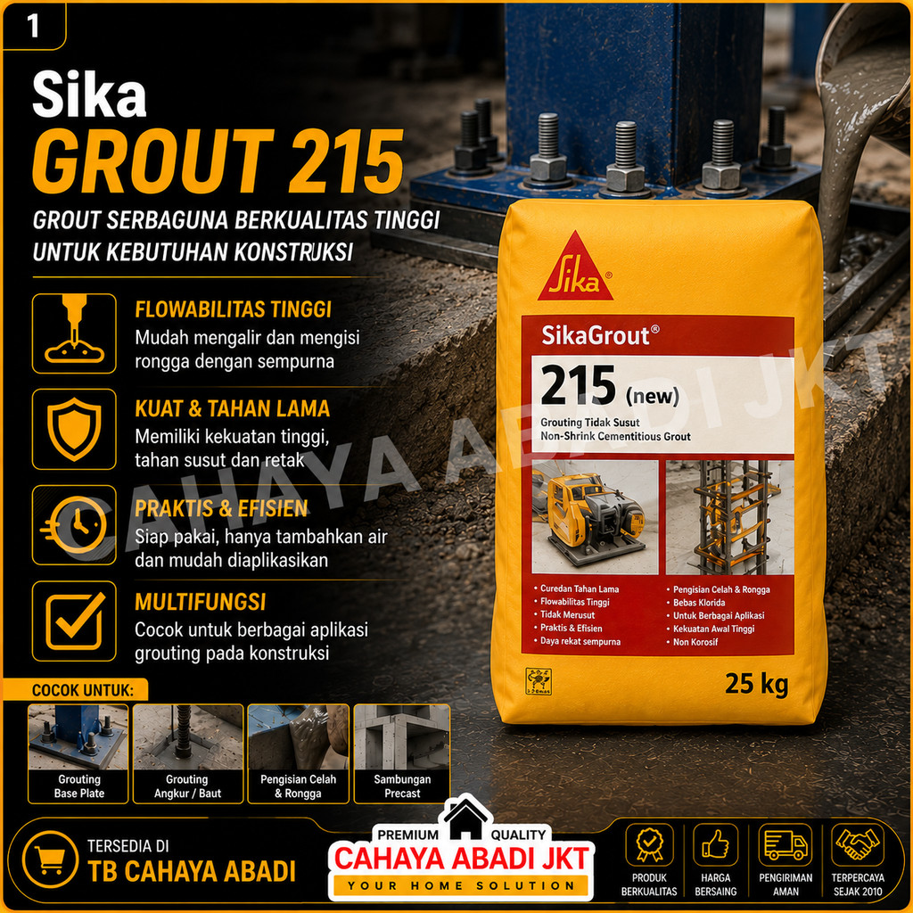 SIKA GROUT 215 (NEW) SEMEN GROUTING (25KG)