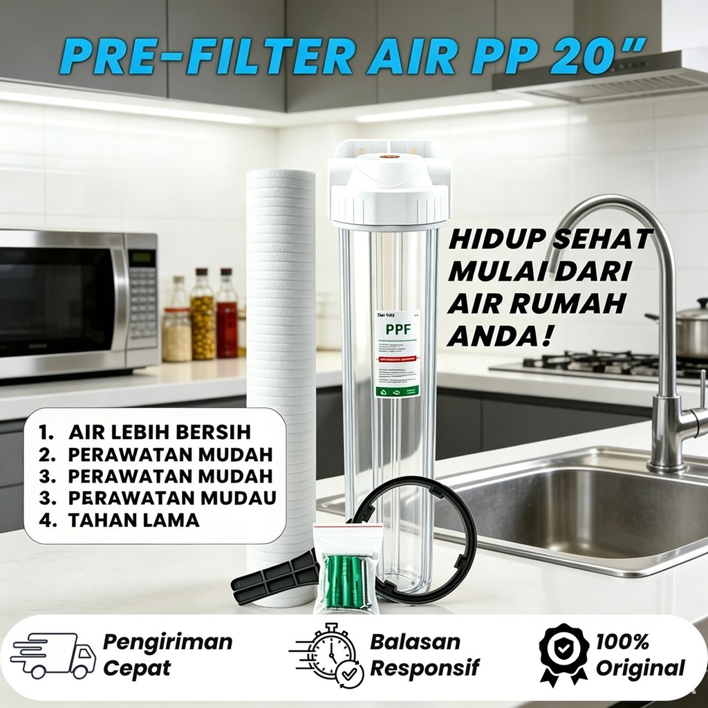 HOUSING FILTER AIR  20" + Filter PPF 5 Micron
