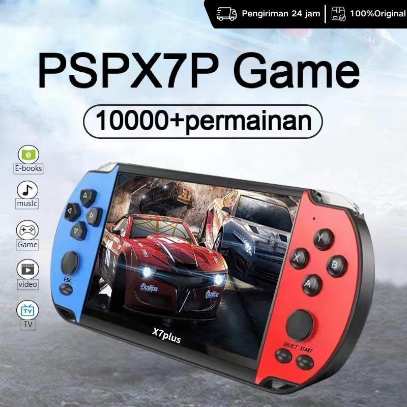 COD_PSP X7/X7 PLUS/X7M 5.1 inci layar besar dual joystick retro game arcade handheld 8GB built-in 10