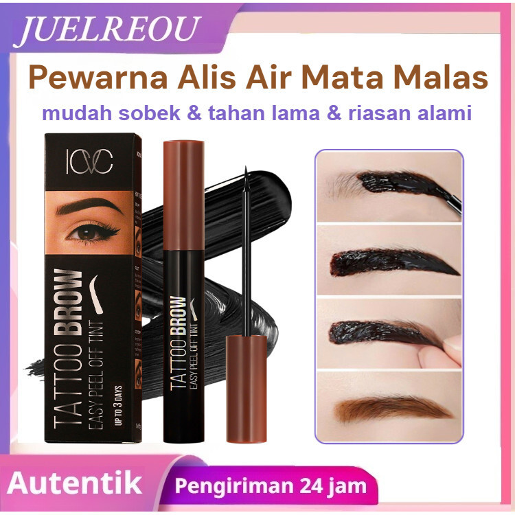 JUELREOU [Satu minggu tanpa menggambar alis] Pewarna Alis Peel-Off  / Eyebrow Tint untuk Pemula / Ti